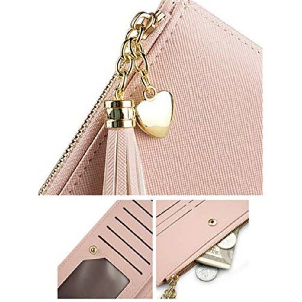 Blue Valentoria Womens Wallet Cute Elegant Long Slim Card Holder Case Minimalist - Picture 3 of 16